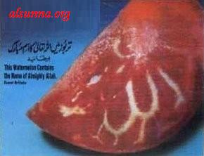 Name of Allah in meat