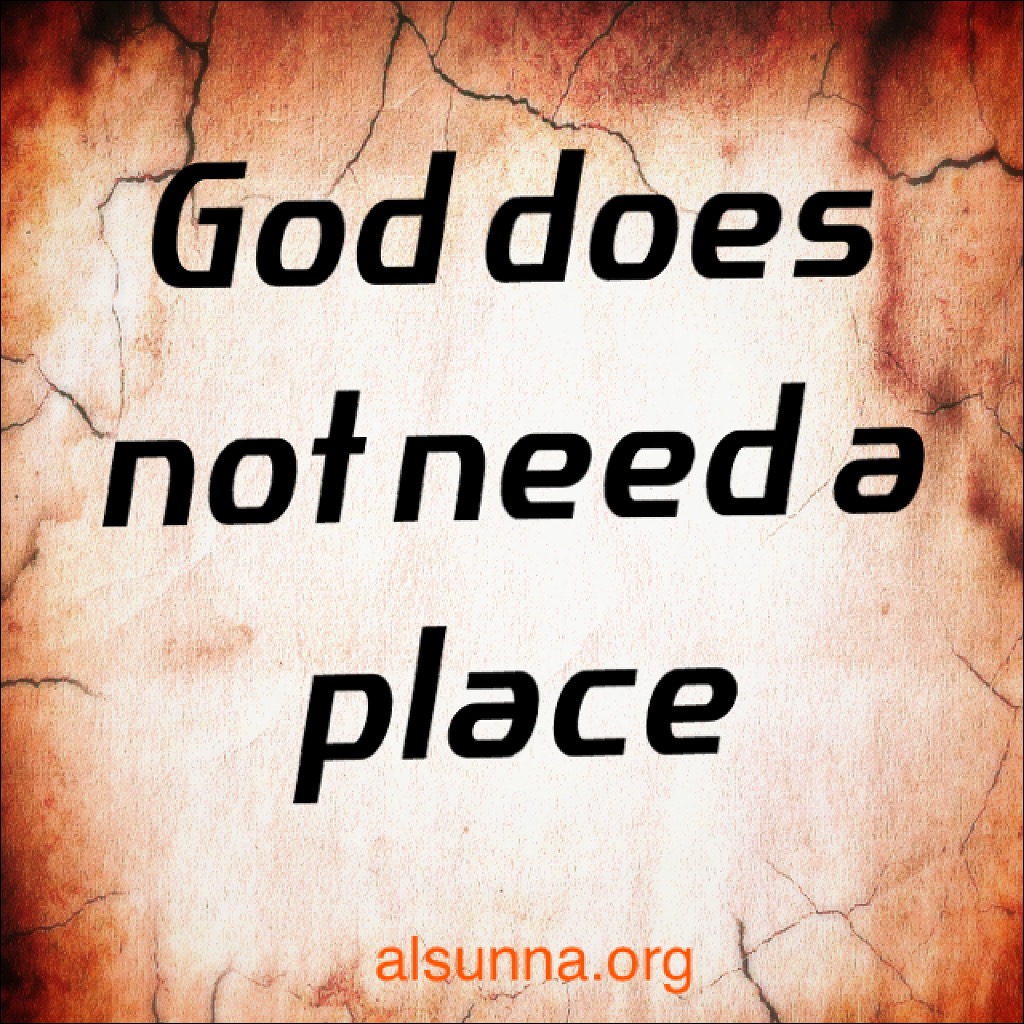 God Does Not Need a Place