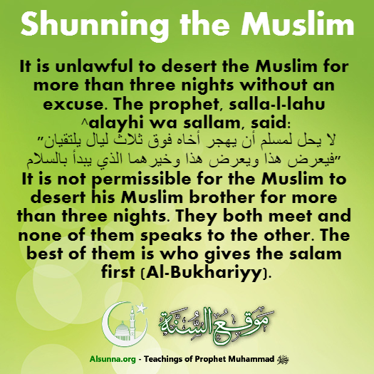 Shunning the Muslim