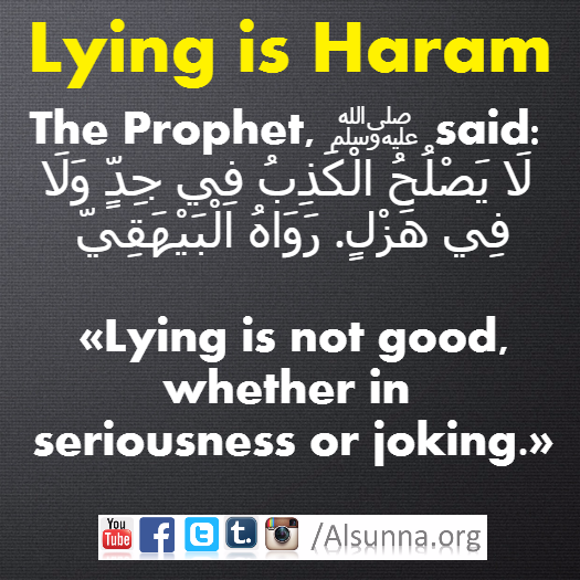 Lying is Haram