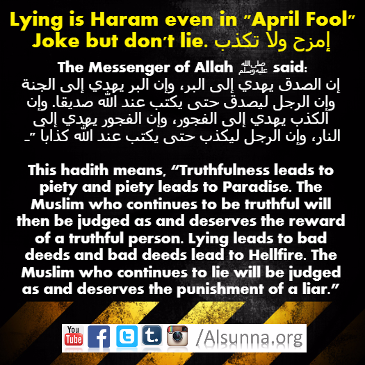 Lying is Haram April Fools Lies (1)