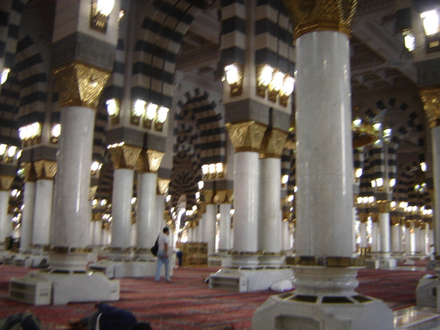Inside Madinah mosque