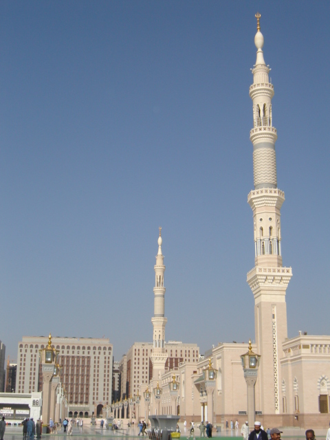 Amazing Photo of Madinah Minarets and Lights