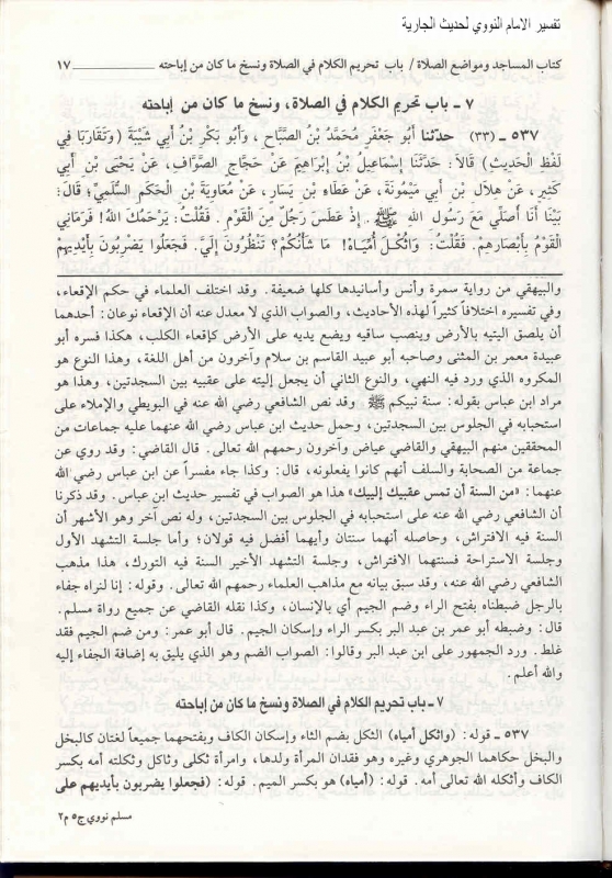 Sharh Muslim Hadith al-Jariyyah 1 شرح النووي لحديث الجارية