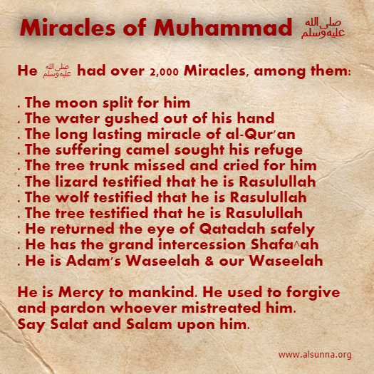 Share Miracles of Prophet Muhammad  (2)