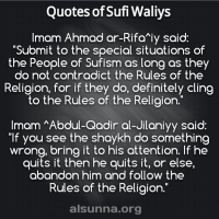 Quotes of Sufi Waliys