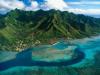 Aerial View of Moorea Island, French Polynesia